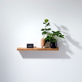 Oak 01 Wall Shelf - for lightweight walls - natural oak & black metal - Light Wood - Design : weld & co 4