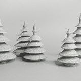 Arbre de Noël LAVALA - Porcelaine - Gris - Design : KER. 2