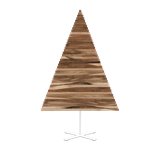 Wooden Christmas Tree YELKA - Walnut / White stand  - Dark Wood - Design : Hello Yellow House 9