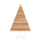 Wooden Christmas Tree YELKA - Oak / White stand  - Light Wood - Design : Hello Yellow House 8