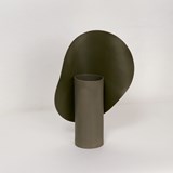 Vase Carnation - Olive - Leather - Design : STUDiOFOAM 3