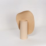 Vase Carnation - Sand - Leather - Design : STUDiOFOAM 3