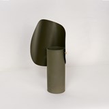 Vase CARNATION - Vert Mine - Cuir - Design : STUDiOFOAM 4