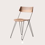 IBSEN MASTER Chair - steel and walnut Grey 9