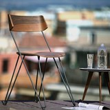 IBSEN MASTER Chair - steel and walnut Grey 7