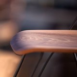 IBSEN MASTER Chair - steel and walnut Grey 6