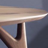 Table TED ONE / large - acajou et plateau gris 8