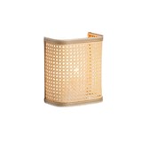 Wall light - natural and white band - Cane and Fiber - Design : UNUM 2