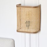 Wall light - natural and white band - Cane and Fiber - Design : UNUM 4
