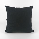 Quilted Wool Dark Grey Cushion 4