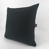 Quilted Wool Dark Grey Cushion 3