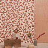 Wallpaper LOUP - Red - Red - Design : Mues Design 2