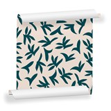 Papier peint LOUP - Vert - Vert - Design : Mues Design 4