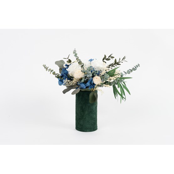 Petit pot KIND OF BLUE - Vert bouteille - Cuir - Design : Rodanthe