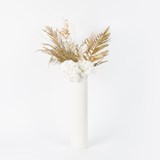 Vase COLONNE PEACOCK - Blanc - Cuir - Design : Rodanthe 2
