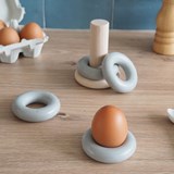 Egg cup BOUEE- concrete and wood  - Concrete - Design : Gone's 4