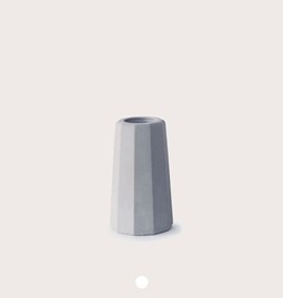 Faceted soliflore vase - Concrete 