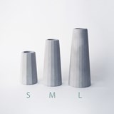 Faceted soliflore vase - Concrete  - Concrete - Design : Gone's 7