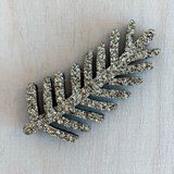 Pin's Branche de pin dorée - Feutrine pailletée - Or - Design : Les petites hirondelles 2