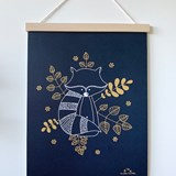 Poster The Raccoon - Paper - Light Wood - Design : Les petites hirondelles 2