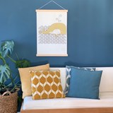 Hanging The whale and its calf  - Cotton - Light Wood - Design : Les petites hirondelles 6