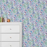 Wallpaper Jazz - Aqua - Multicolor - Design : Little Cabari 2