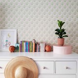 Wallpaper Maracas - Minty - Design : Little Cabari 3