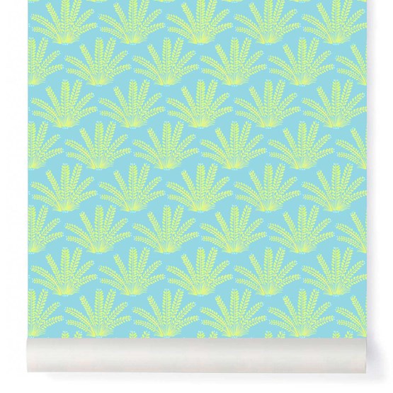 Wallpaper Maracas - Lime - Design : Little Cabari