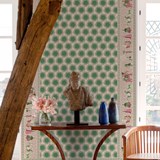 Wallpaper Chardons - Topaz - Green - Design : Little Cabari 4
