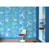 Wallpaper Yutopia - Givré  - Blue - Design : Little Cabari 4