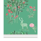 Wallpaper Yutopia - Verde - Green - Design : Little Cabari 3