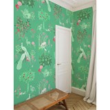 Wallpaper Yutopia - Verde - Green - Design : Little Cabari 4