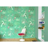 Wallpaper Yutopia - Verde - Green - Design : Little Cabari 5