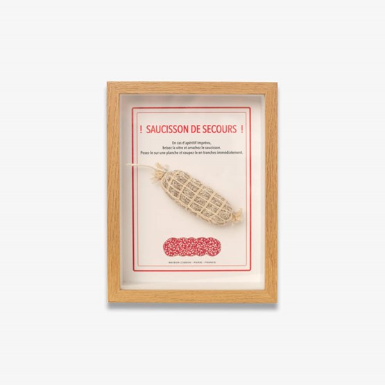 Cadre "Saucisson de Secours" - Bois clair - Design : Maison Cisson