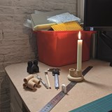 Candleholder Tube N°1 -Light brown - Light Wood - Design : Benjamin Decle 6