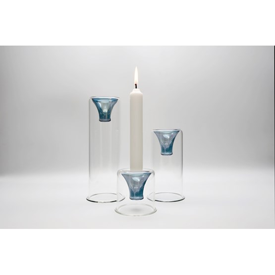 Tharros candle holders set - blue - Design : KANZ Architetti