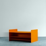 Table basse profonde - Orange 2