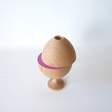 Vase LES COQUETTES - beech wood / fuchsia on foot - Pink - Design : Beatrix Li-Chin Loos 3