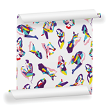 Wallpaper NINA - Multicolor - Multicolor - Design : Mues Design 4