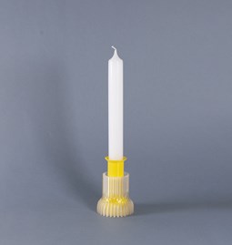 Double candle holder 2.21.1 - yellow