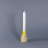 Double candle holder 2.21.2 - yellow 2