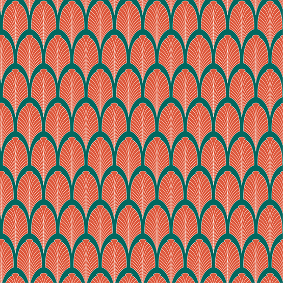 Wallpaper OSCAR - Orange - Orange - Design : Mues Design