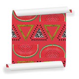 Wallpaper PASTRIQUE - Red - Red - Design : Mues Design 4