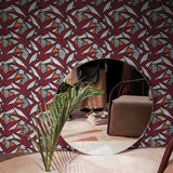 Wallpaper ROBINSON - Red - Red - Design : Mues Design 2