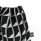 Jacquard Shadow Volume B&W Backpack - Black - Design : KVP - Textile Design 5