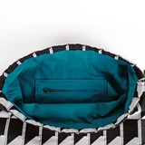 Jacquard Shadow Volume B&W Backpack - Black - Design : KVP - Textile Design 7