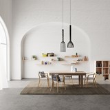 Table ROXO L100 - Frêne - Bois clair - Design : FEIT Design 3