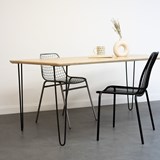 Pied de table L'ORIGINAL - noir basile - Noir - Design : Ripaton 7