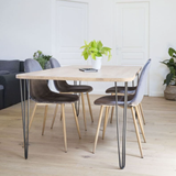 Pied de table "Le Costaud" - Hairpin leg en acier - NOIR - Noir - Design : Ripaton 2