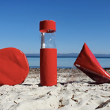 OLA - poufs et sac de plage - rouge 3